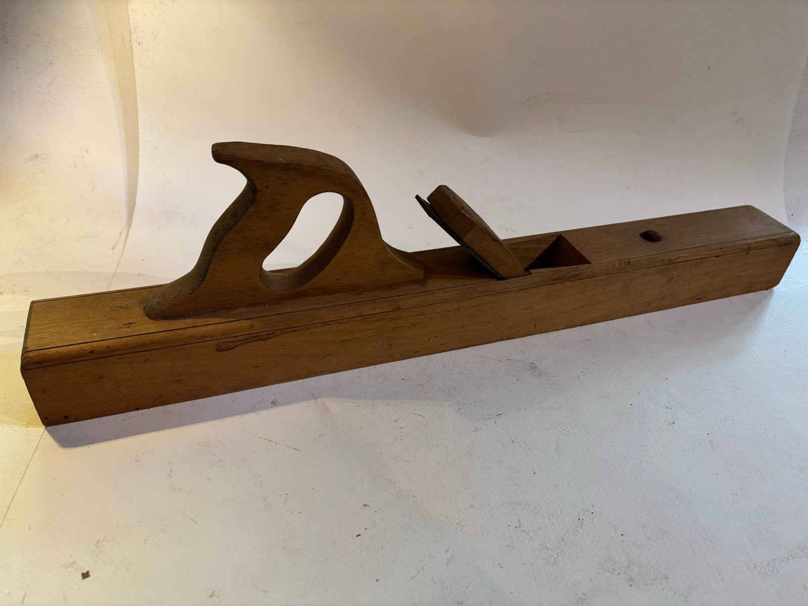 Antieke houten blokschaaf - 65 cm, Ophalen of Verzenden