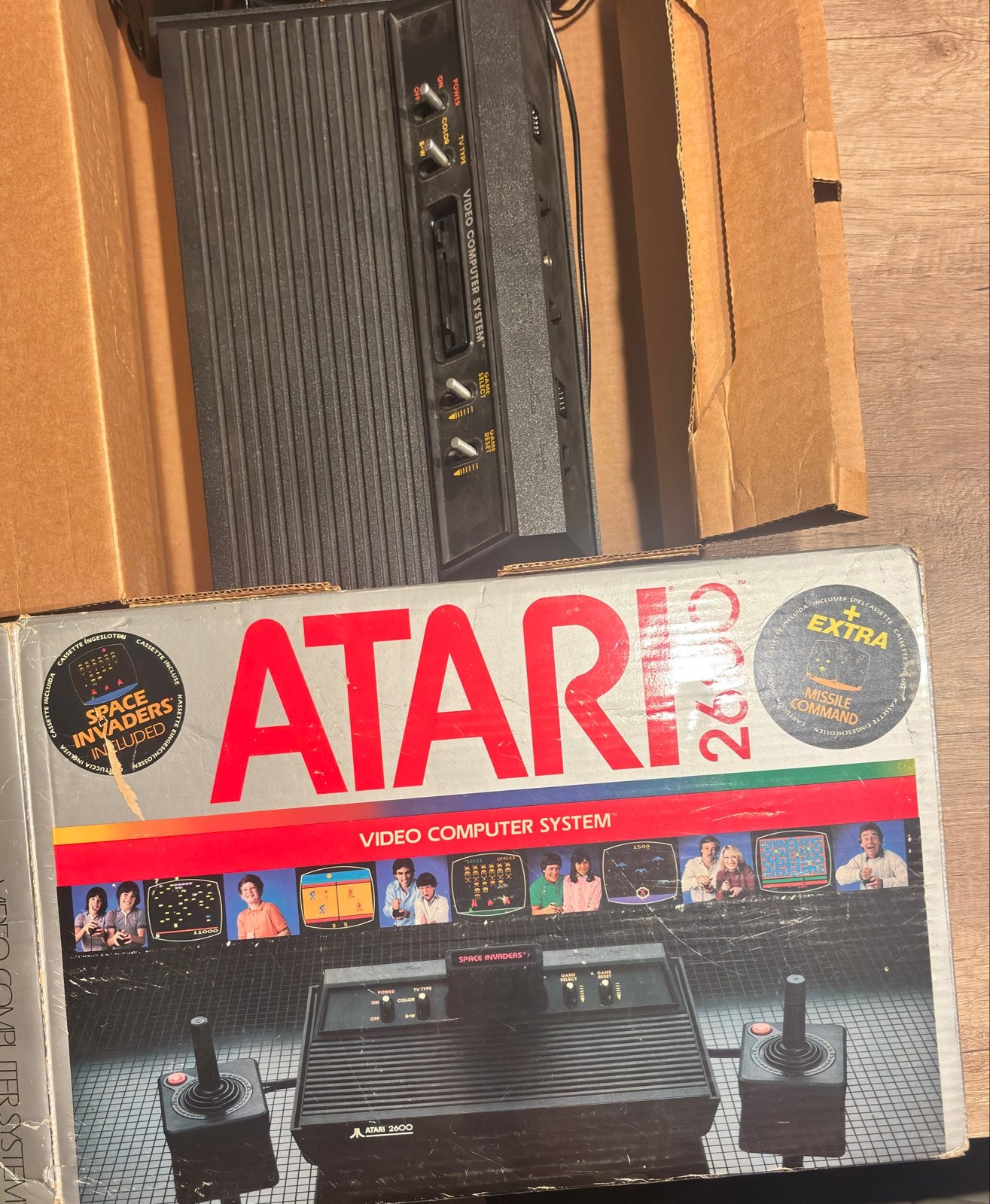 Atari 2600 Video Computer System met games, Spelcomputers en Games, Met 2 controllers, Ophalen of Verzenden, Atari 2600, Gebruikt