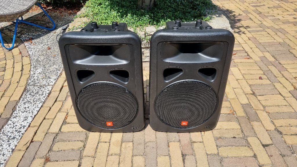 jbl eon 1500 pasieve speakers kunststof kasten full range, JBL, Party speaker, Ophalen, 150 watt of meer