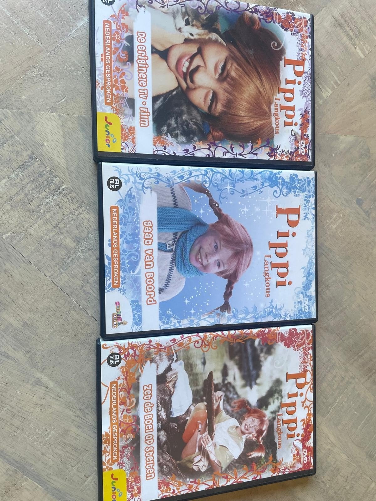 Pippi Langkous DVD Box - De echte oude films (3 delen), Cd's en Dvd's, Ophalen of Verzenden