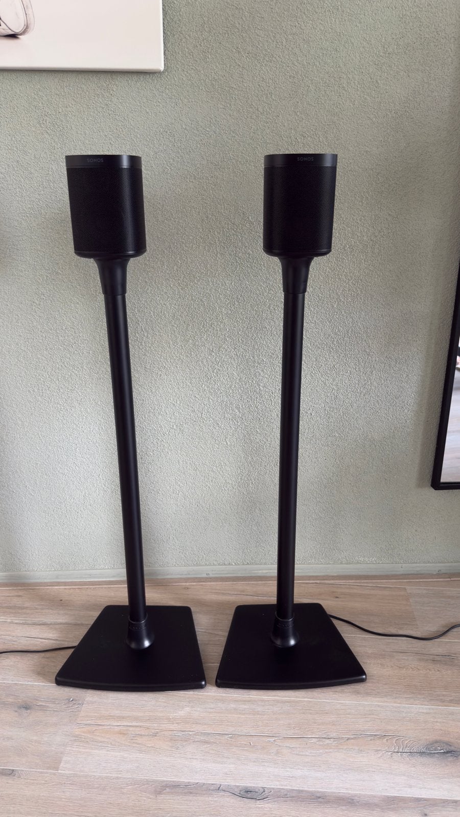Sonos One SL met originele stands - Zwart, Audio, Tv en Foto, Luidsprekers, Ophalen, Slimme speaker, Inclusief standaarden, Zo goed als nieuw