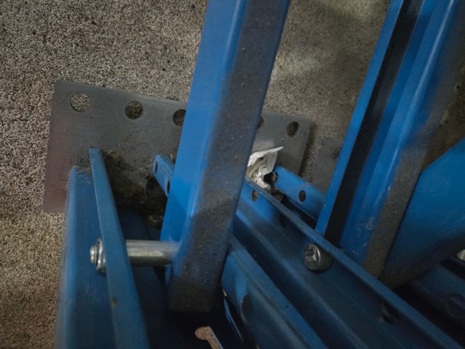 Stow 7 staanders 3 meter Palletstelling - Blauw in Goede Sta, Ophalen of Verzenden