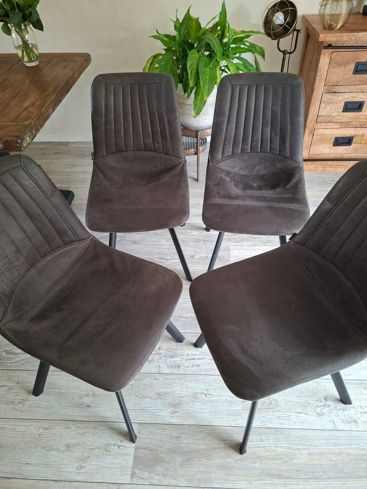 Eetkamer stoelen, Ophalen, Grijs, Vijf, Zes of meer stoelen