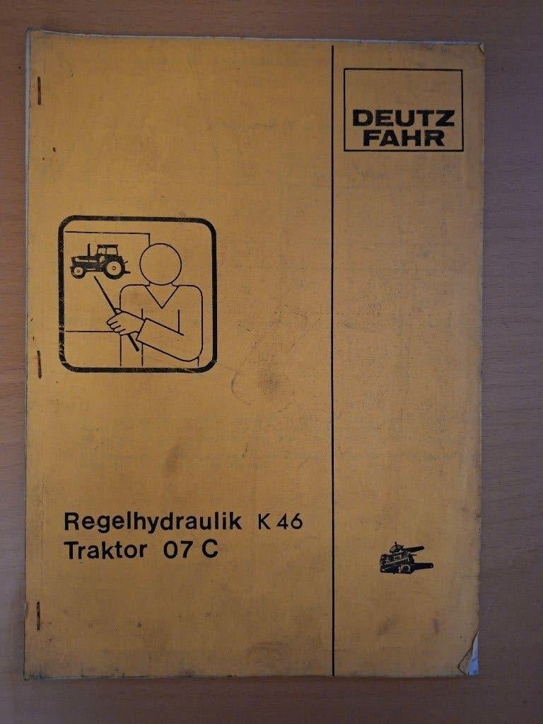 Deutz Fahr Service Training Regelhydraulik K46 Traktor 07C, Boeken, Ophalen of Verzenden, Gelezen, Tractor en Landbouw