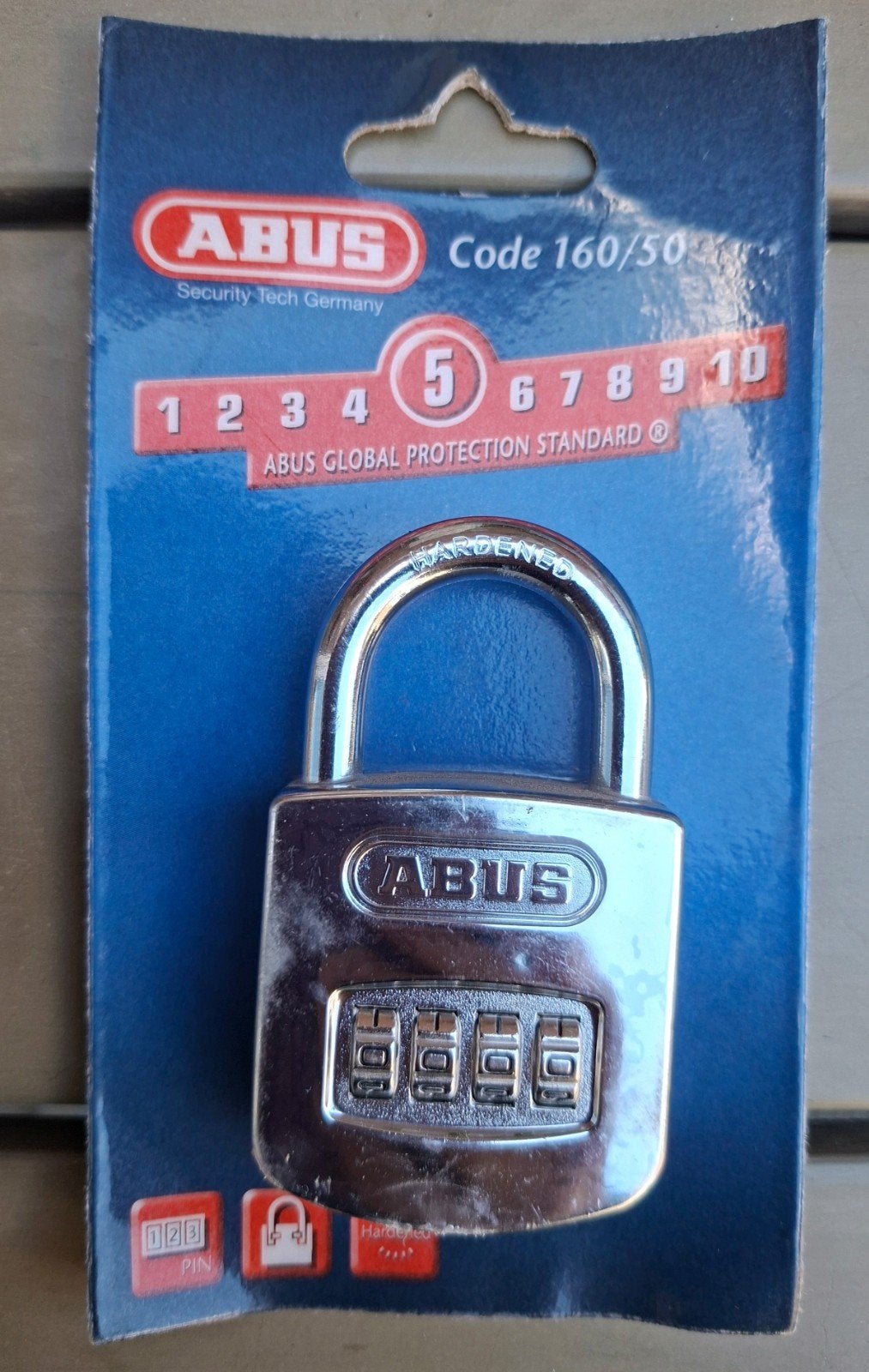 ABUS Cijferslot 160/50 - Nieuw in verpakking, Ophalen of Verzenden, Nieuw, IJzer, Slot