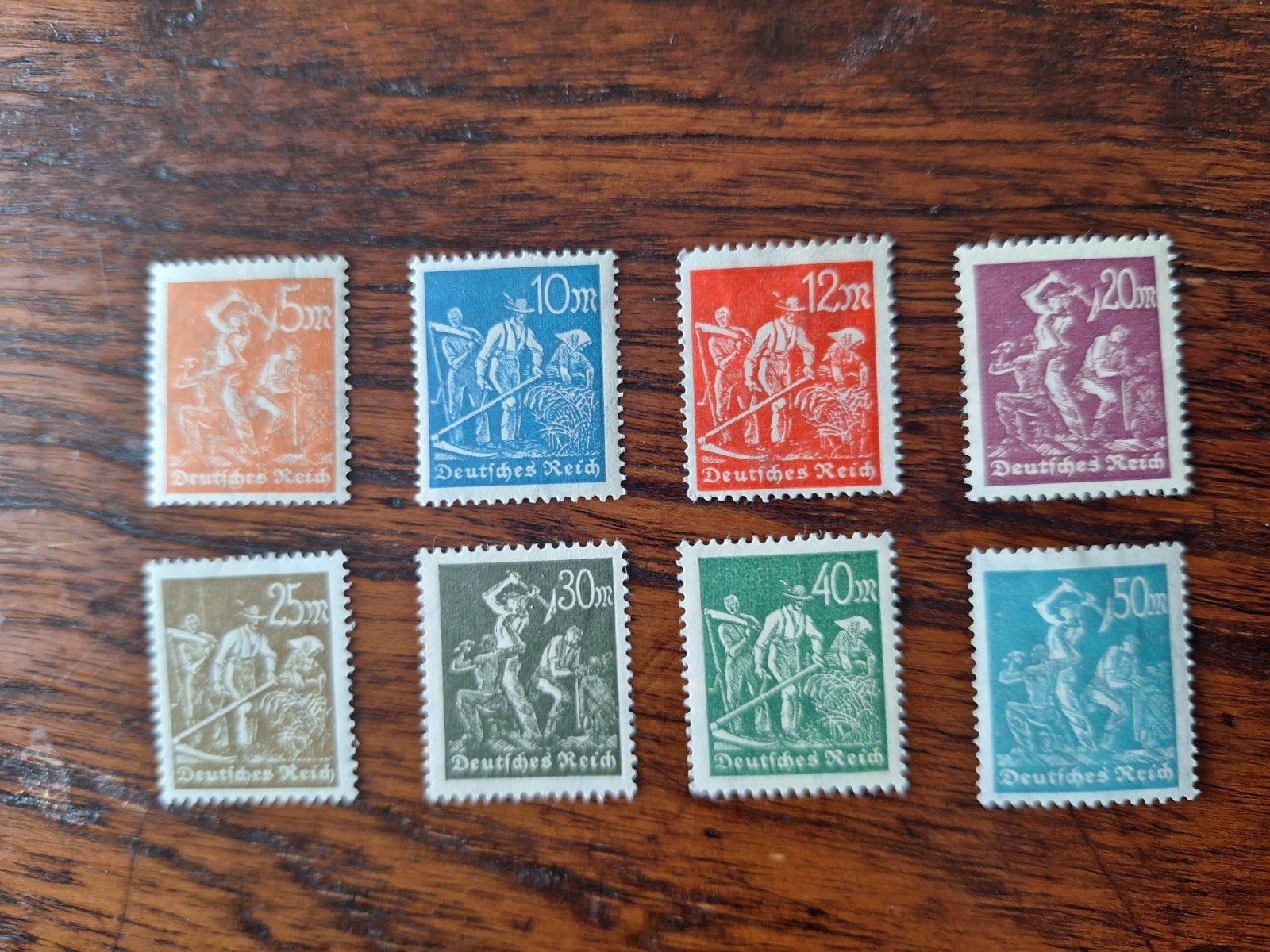 Duitse rijk, Michel 238-245, postfris/met plakker, Ophalen of Verzenden, Duitse Keizerrijk