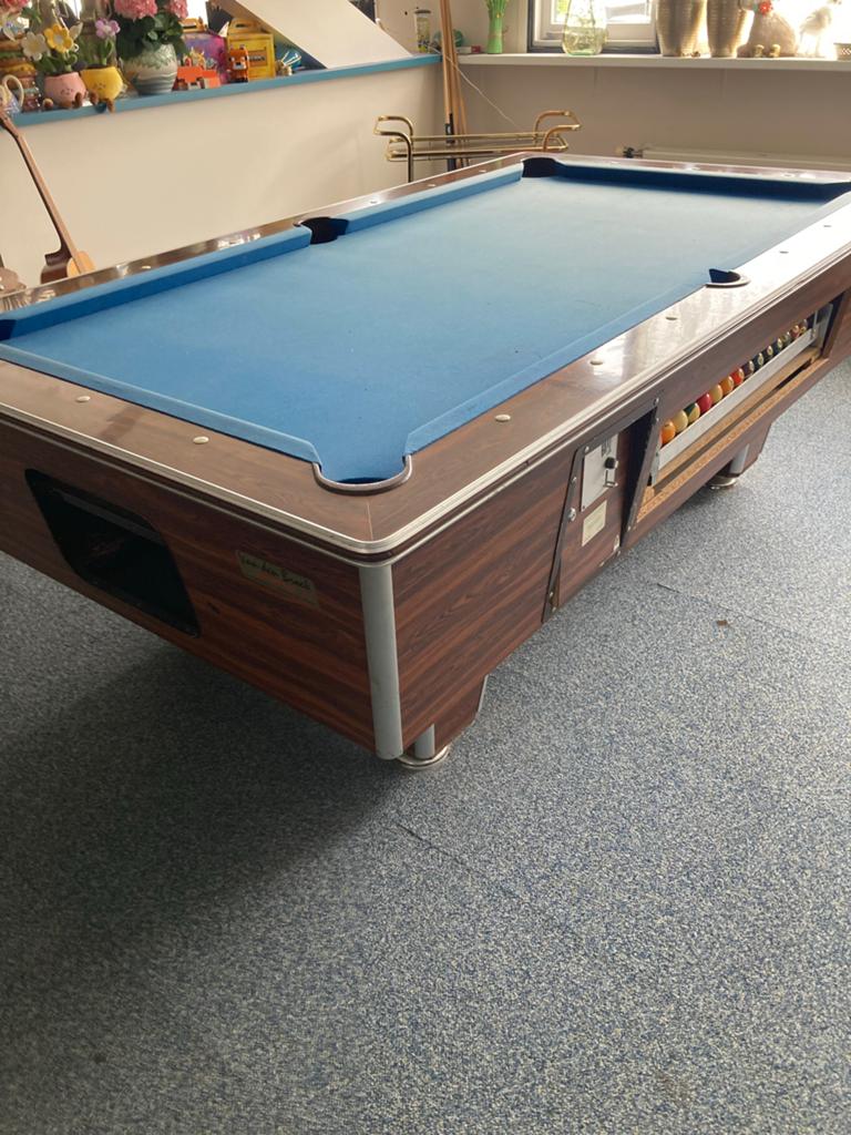 Vintage Pooltafel - Van den Broek 7 ft, Sport en Fitness, Ophalen, Gebruikt, Pooltafel