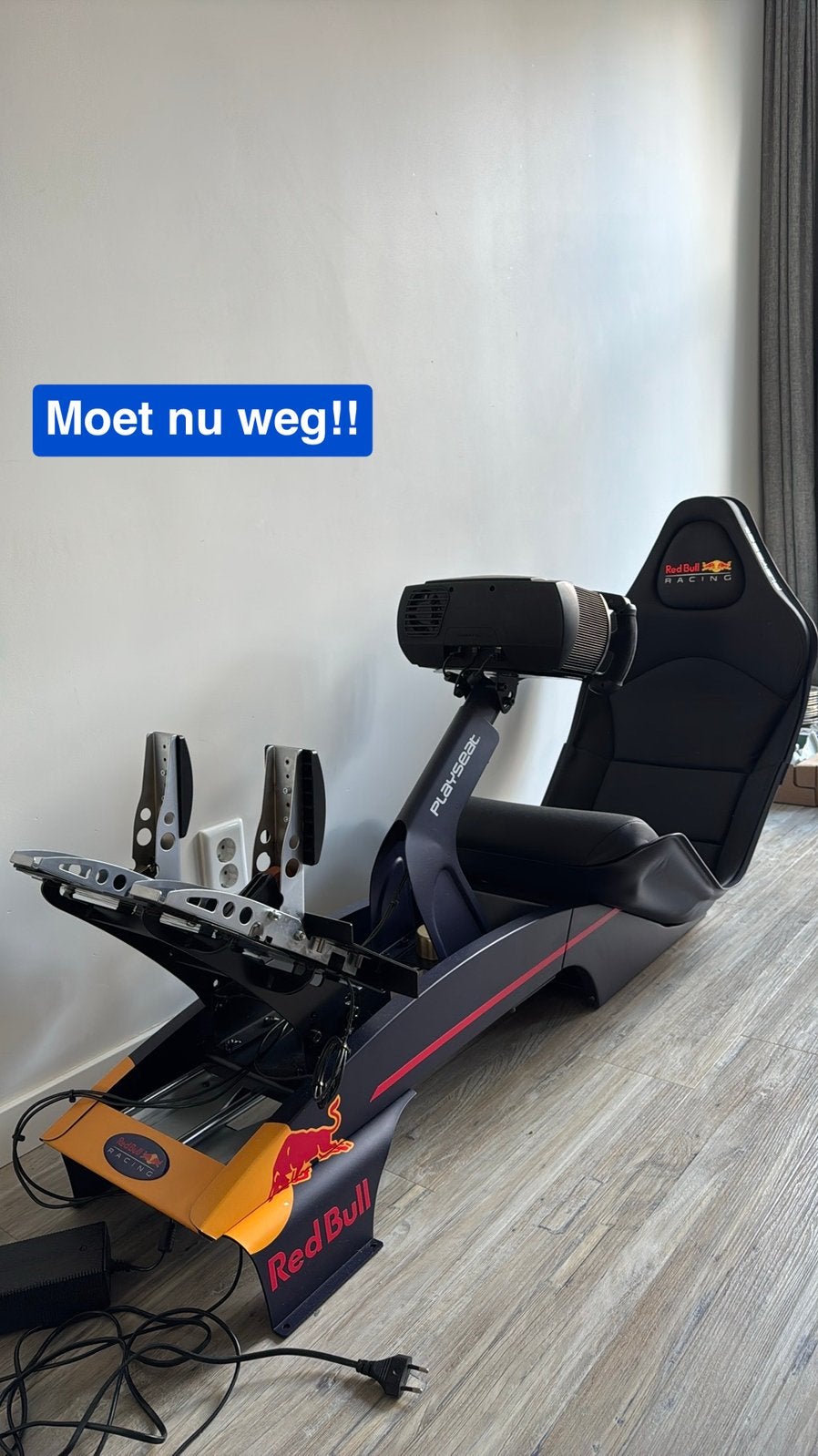 Red Bull F1 playseat + Fanatec Clubsport V2.5 Wheelbase, Ophalen of Verzenden, Zo goed als nieuw, Playseat of Racestoel
