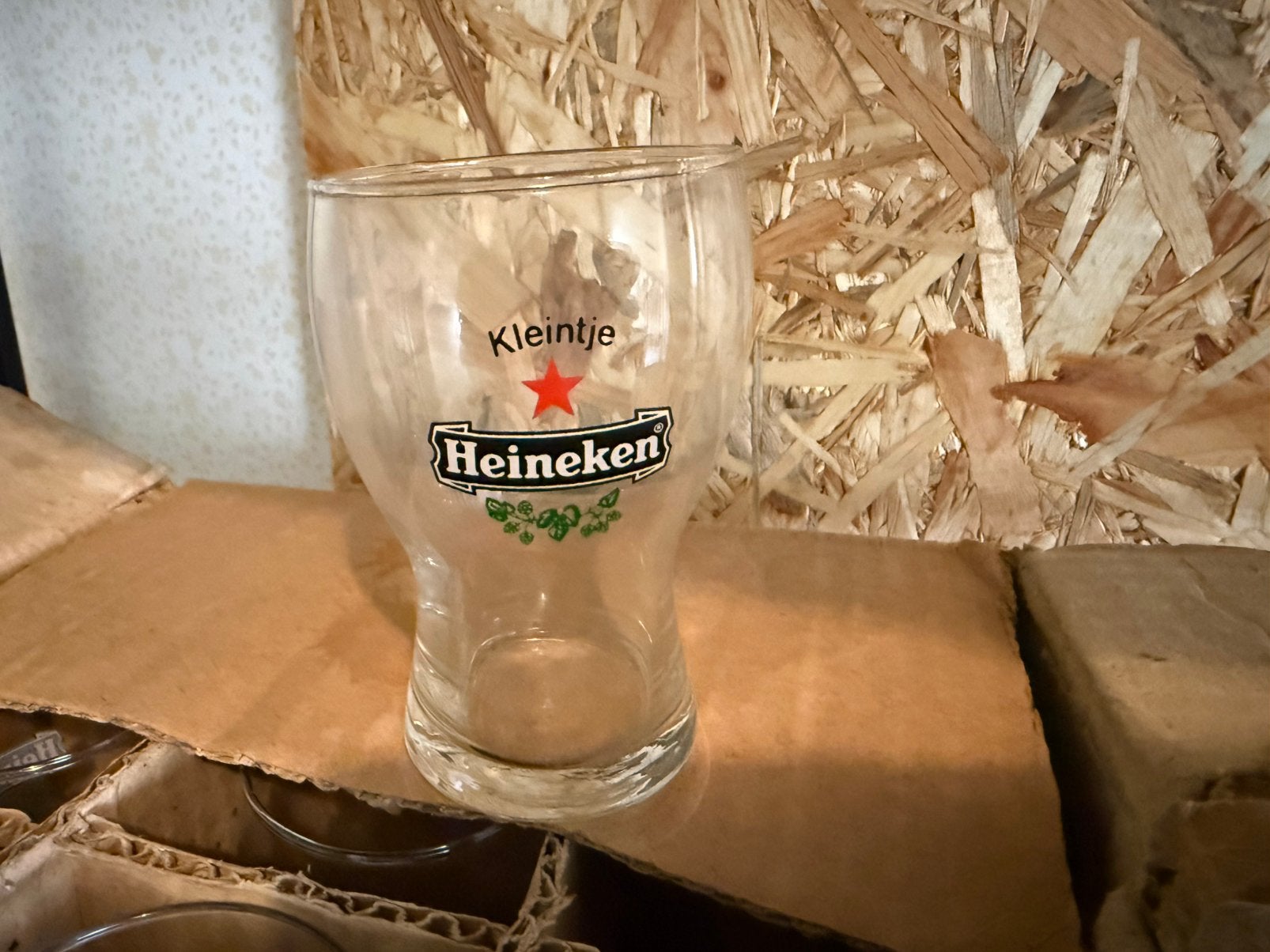 Kleintje Heineken glazen, Ophalen of Verzenden, Zo goed als nieuw, Glas of Glazen, Heineken