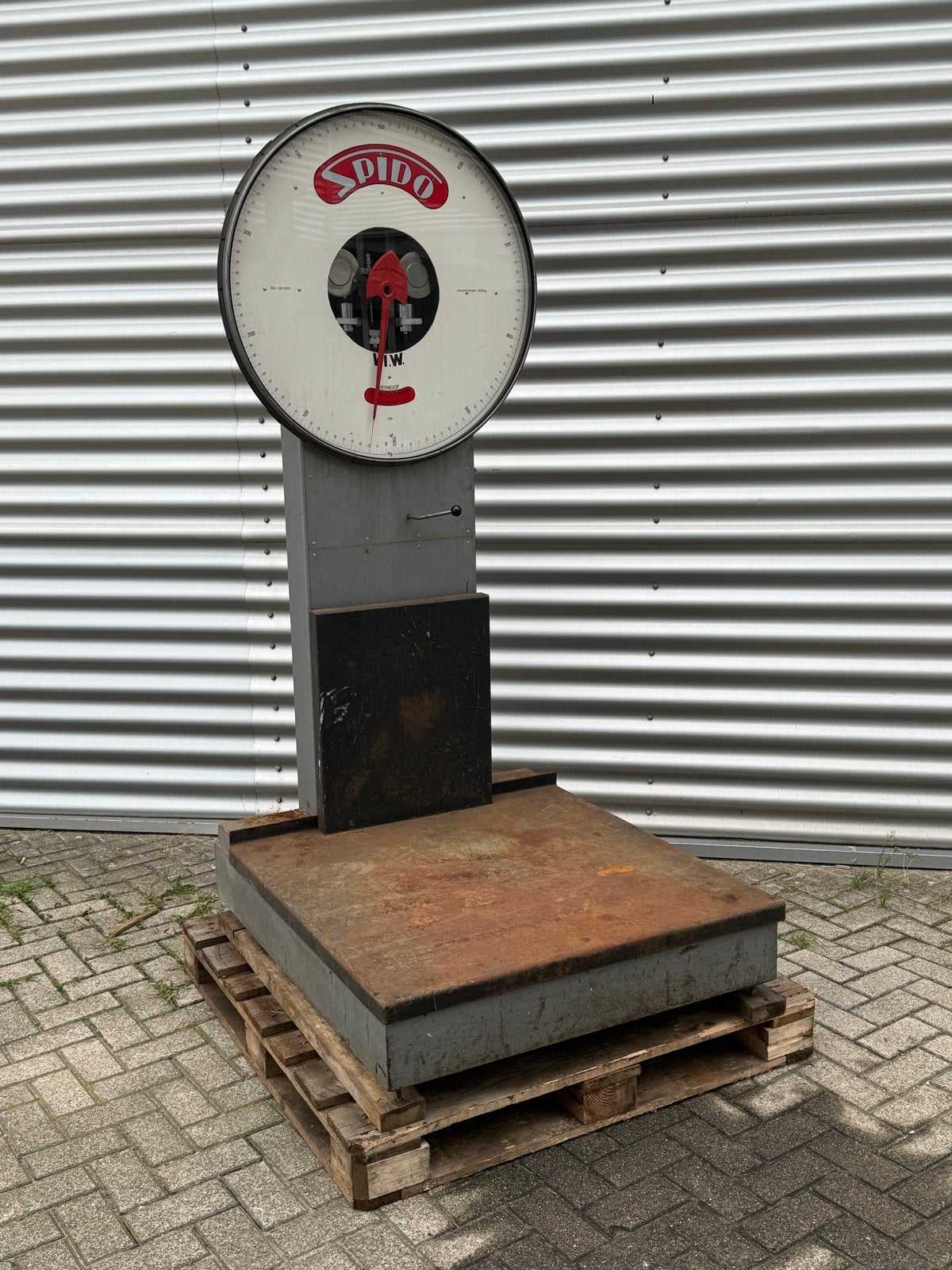 Vintage Spido Weegschaal 1000kg - Industriële Look, Ophalen, Spido, Gebruikt, Overige typen