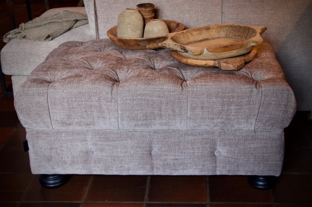 SALE Showroommodel Hocker San Remo, Ophalen, Nieuw, 75 tot 100 cm, Rechthoekig