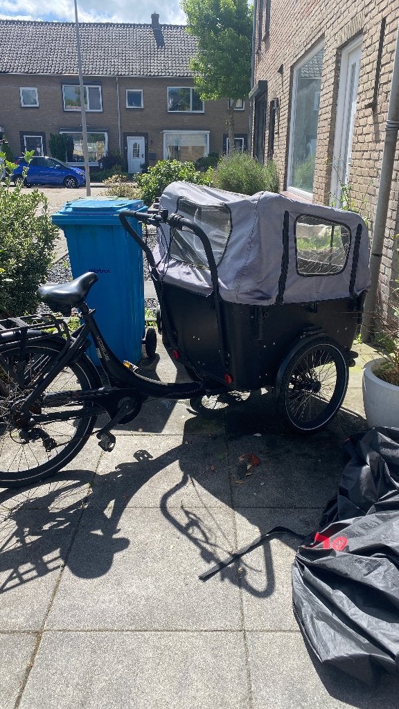 Bakfiets electrisch, Fietsen en Brommers, Gebruikt, Elektrisch, 2 kinderen, Ophalen