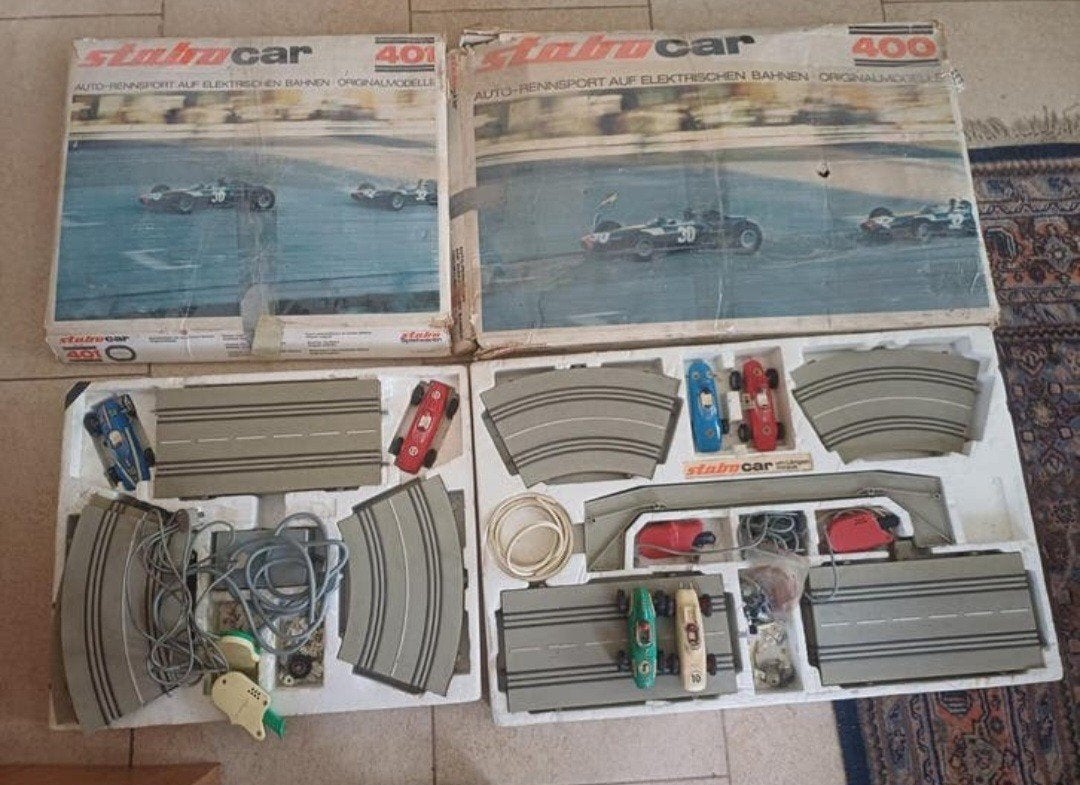 Vintage racebaan jaren 60 70  Stabocar, Ophalen of Verzenden, Gebruikt, Overige merken
