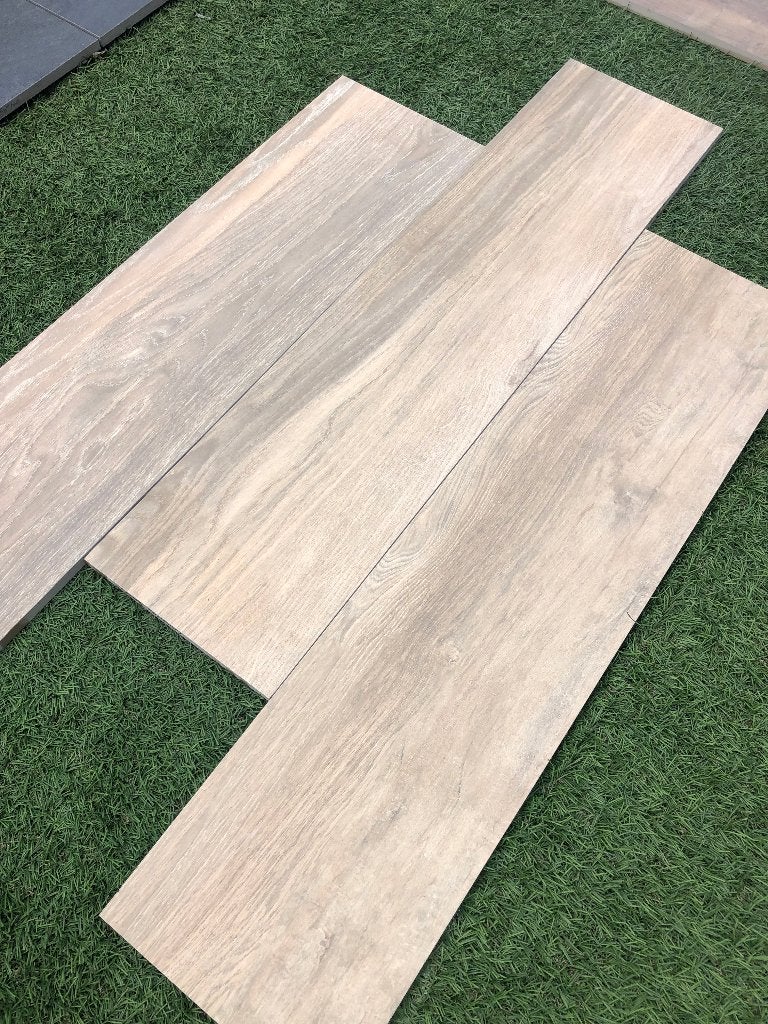 houtlook keramische terrastegels 120x30x2 cm Cognac actie, Tuin en Terras, Tegels en Klinkers, Keramiek, Nieuw, Ophalen of Verzenden