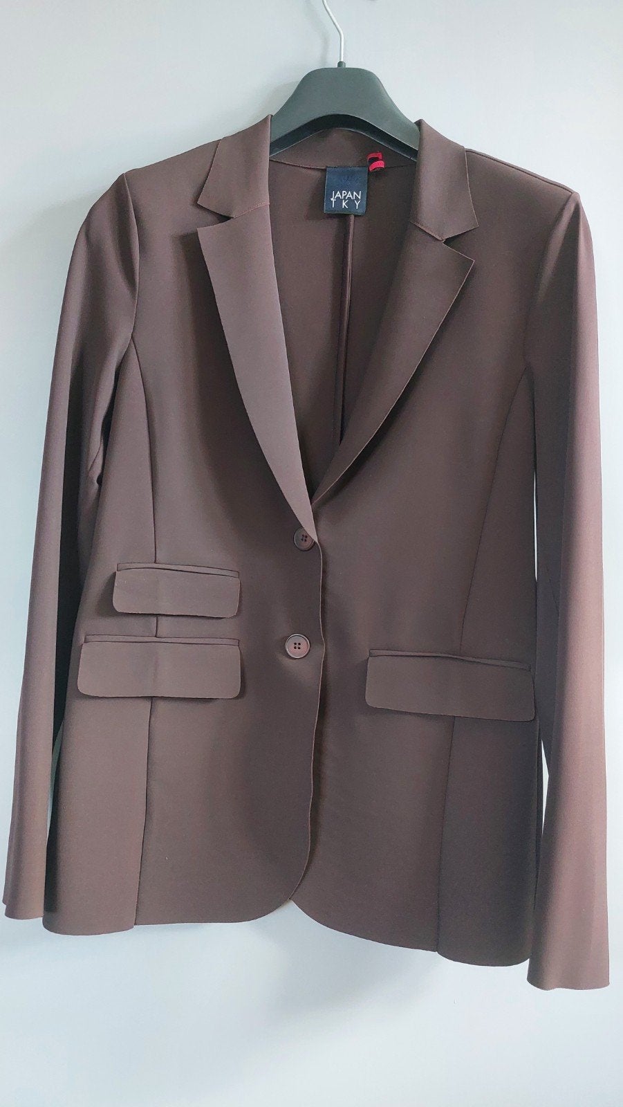 JAPAN TKY bruine blazer, mt M, kreukt minder, Maat 38/40 (M), Bruin, Japan TKY, Ophalen of Verzenden