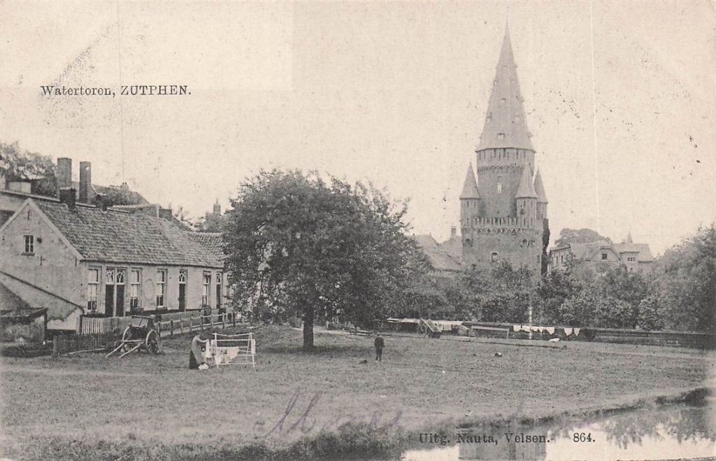 703-438-041 Watertoren Zutphen, Verzamelen, Ophalen of Verzenden, Voor 1920, Gelderland