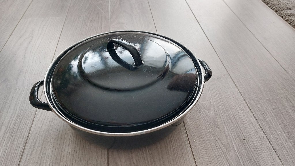Vlees/juspan, Huis en Inrichting, Keuken | Potten en Pannen, Ophalen, Gebruikt, Braadpan, Met deksel