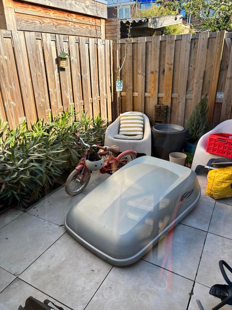 Dakkoffer Bermuda 430 met universele dakdragers, Ophalen, Gebruikt
