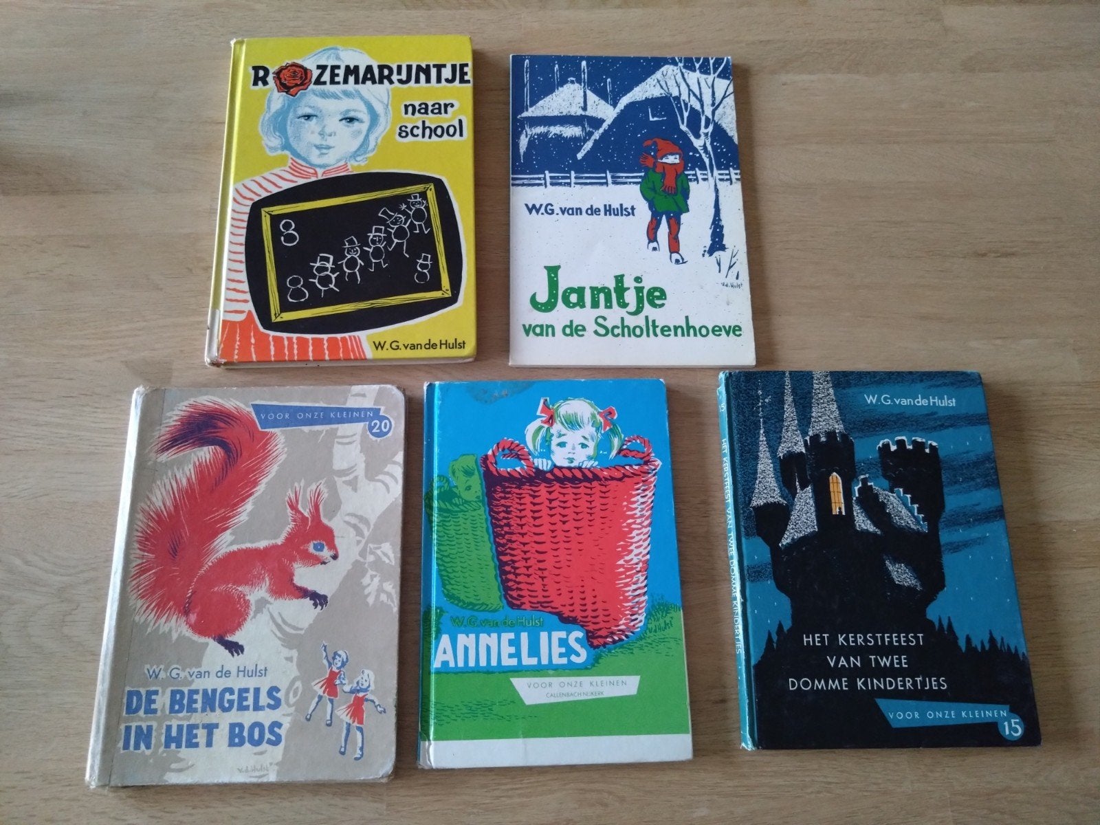 5x W.G. van de Hulst boeken -  kinderboeken, Ophalen of Verzenden, Gelezen, W.G. van de Hulst, Fictie algemeen