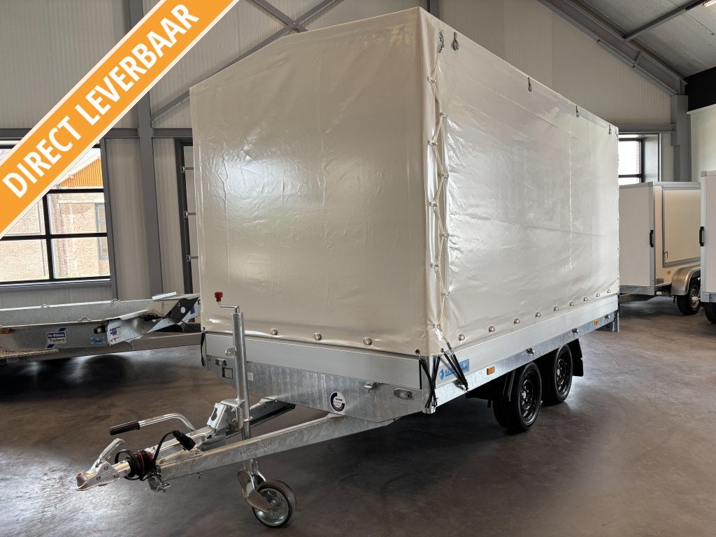 Hapert plateauwagen met huif 375x180x180cm NIEUW, aanbieding, Nieuw