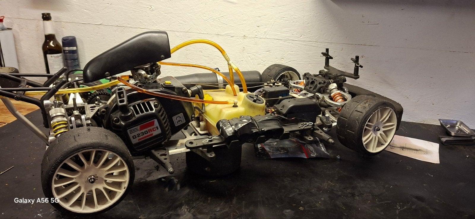 RC Auto op Benzine  Fg 1/5  evo /  comp  - Zenoah G230 Motor, Gebruikt, Auto, Groter dan 1:32, Ophalen
