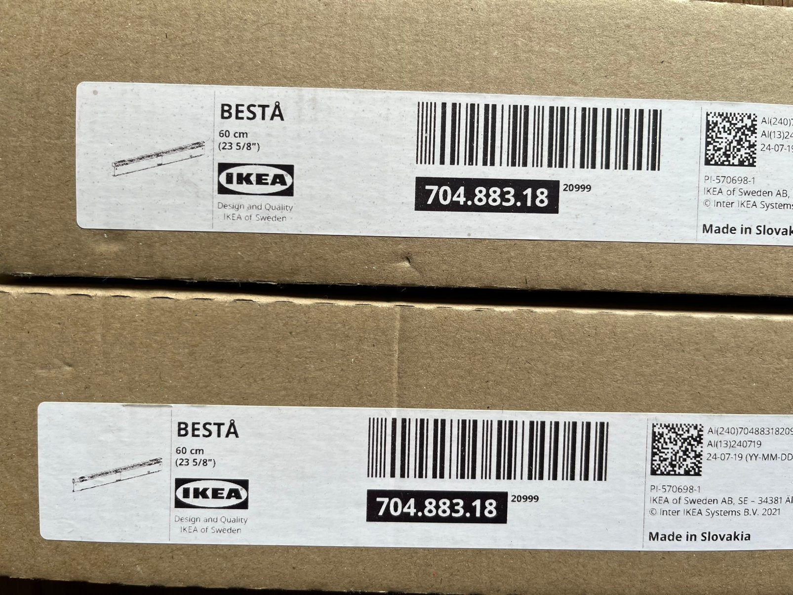 Ikea besta ophangsysteem (1 compleet, de 2e voor onderdelen), Zo goed als nieuw, Minder dan 100 cm, 25 tot 50 cm, 50 tot 100 cm