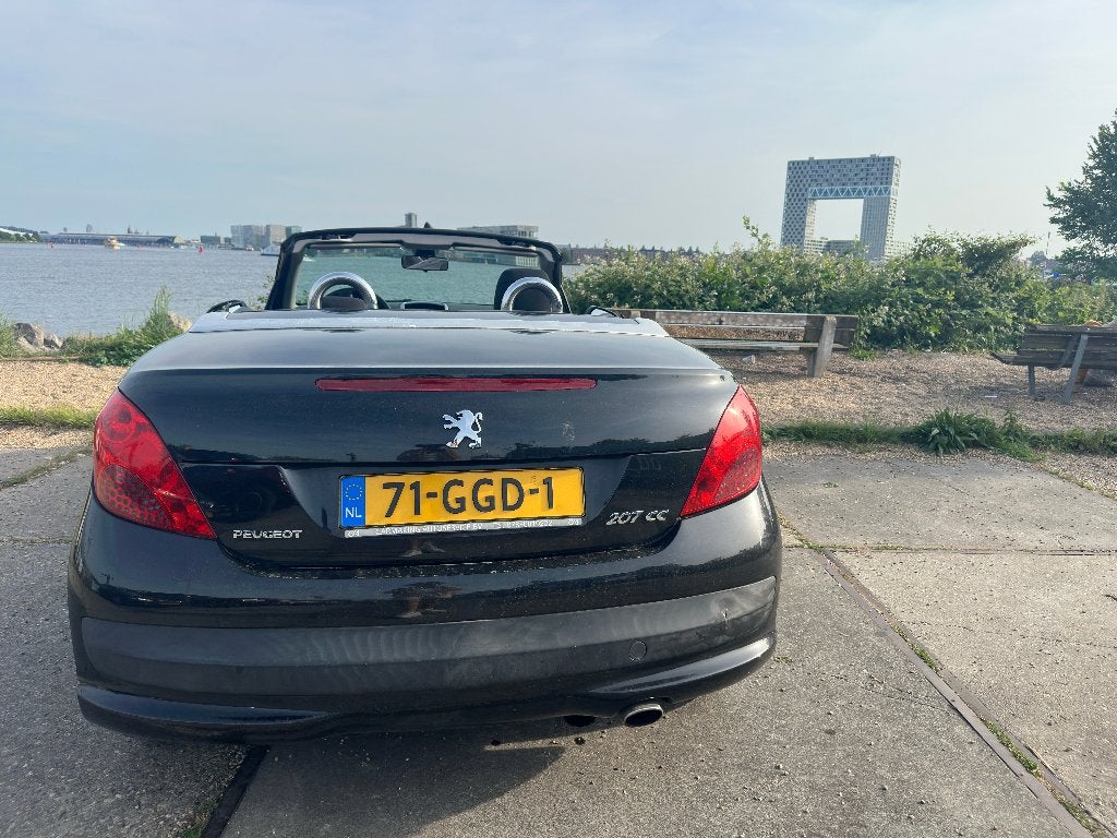 Peugeot 207CC 1.6 VTi CABRIO 2008|APK 05-2027|ZOMER/KLUSAUTO, Voorwielaandrijving, Euro 5, Zwart, 4 cilinders