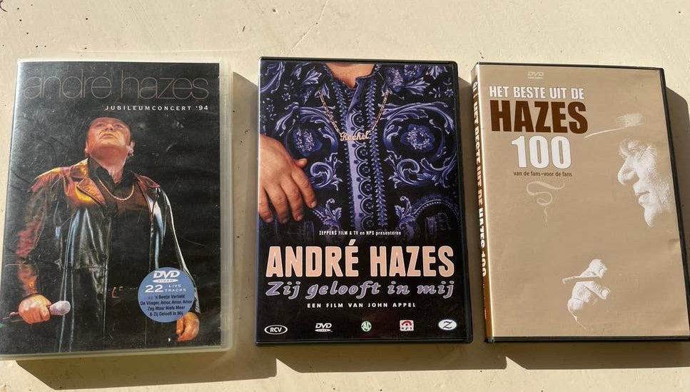 André Hazes DVD collectie: Het Beste Uit De Hazes 100 & meer, Gebruikt, Alle leeftijden, Nederlands, Non-fictie