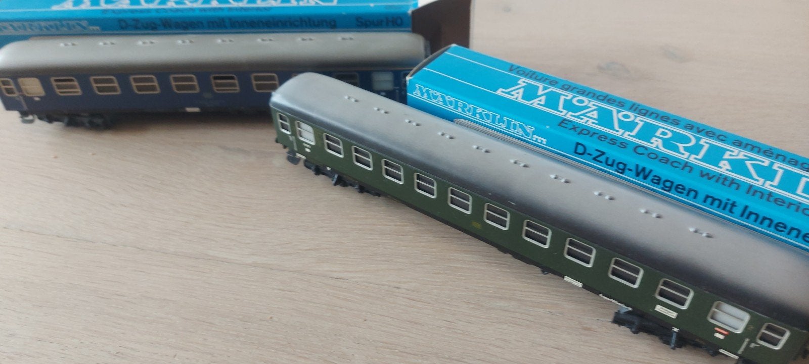 2 Märklin DB d-trein rtg'n artnr 4051+4052 in ovp, Wisselstroom, Wagon, Ophalen of Verzenden, Zo goed als nieuw