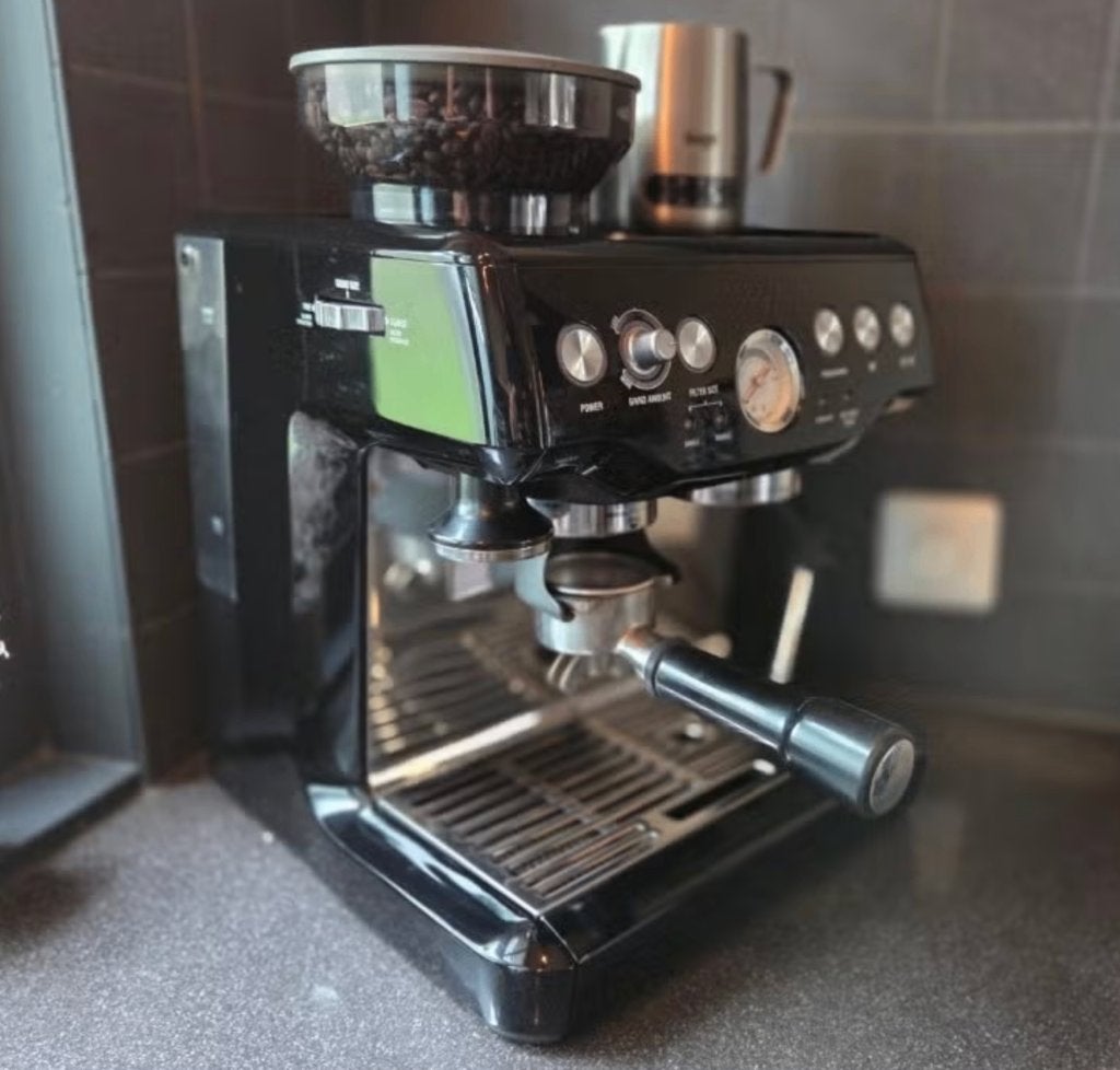 Sage barista, Witgoed en Apparatuur, Koffiezetapparaten, Ophalen of Verzenden, Zo goed als nieuw, Espresso apparaat, Gemalen koffie