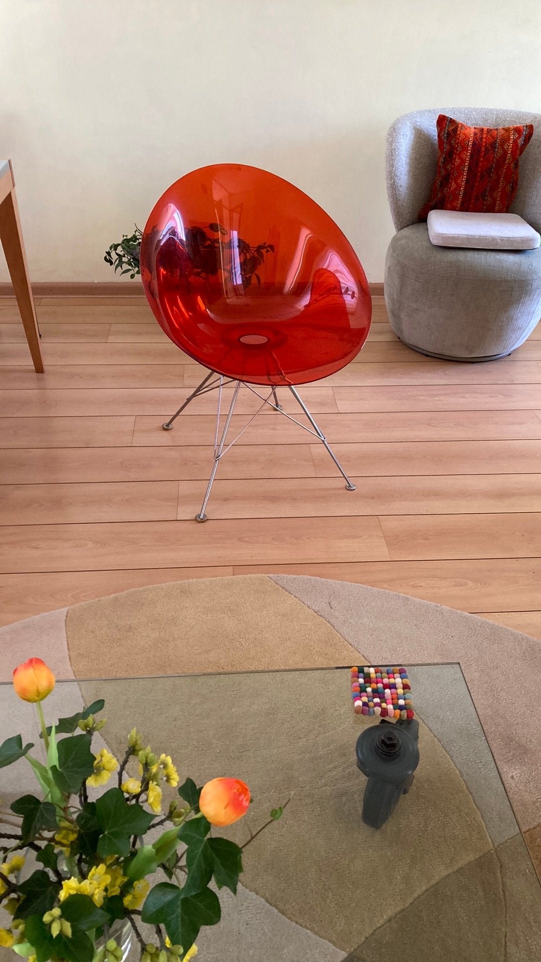 Schitterend design stoeltje, Huis en Inrichting, Ophalen, Zo goed als nieuw, Eén