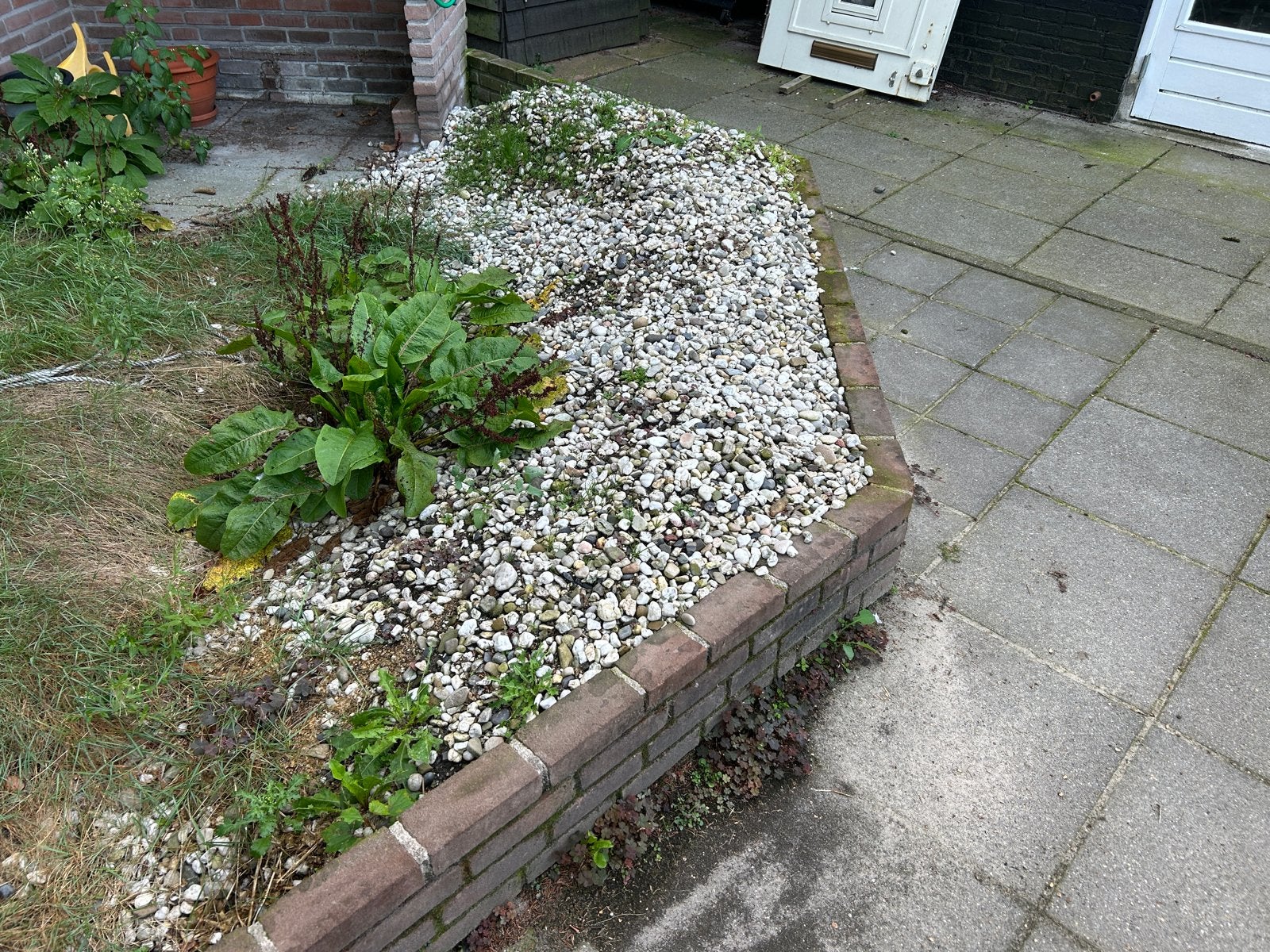 Witte siergrind/split - ca. 6 m³, Tuin en Terras, Ophalen, Gebruikt, Wit, Grind