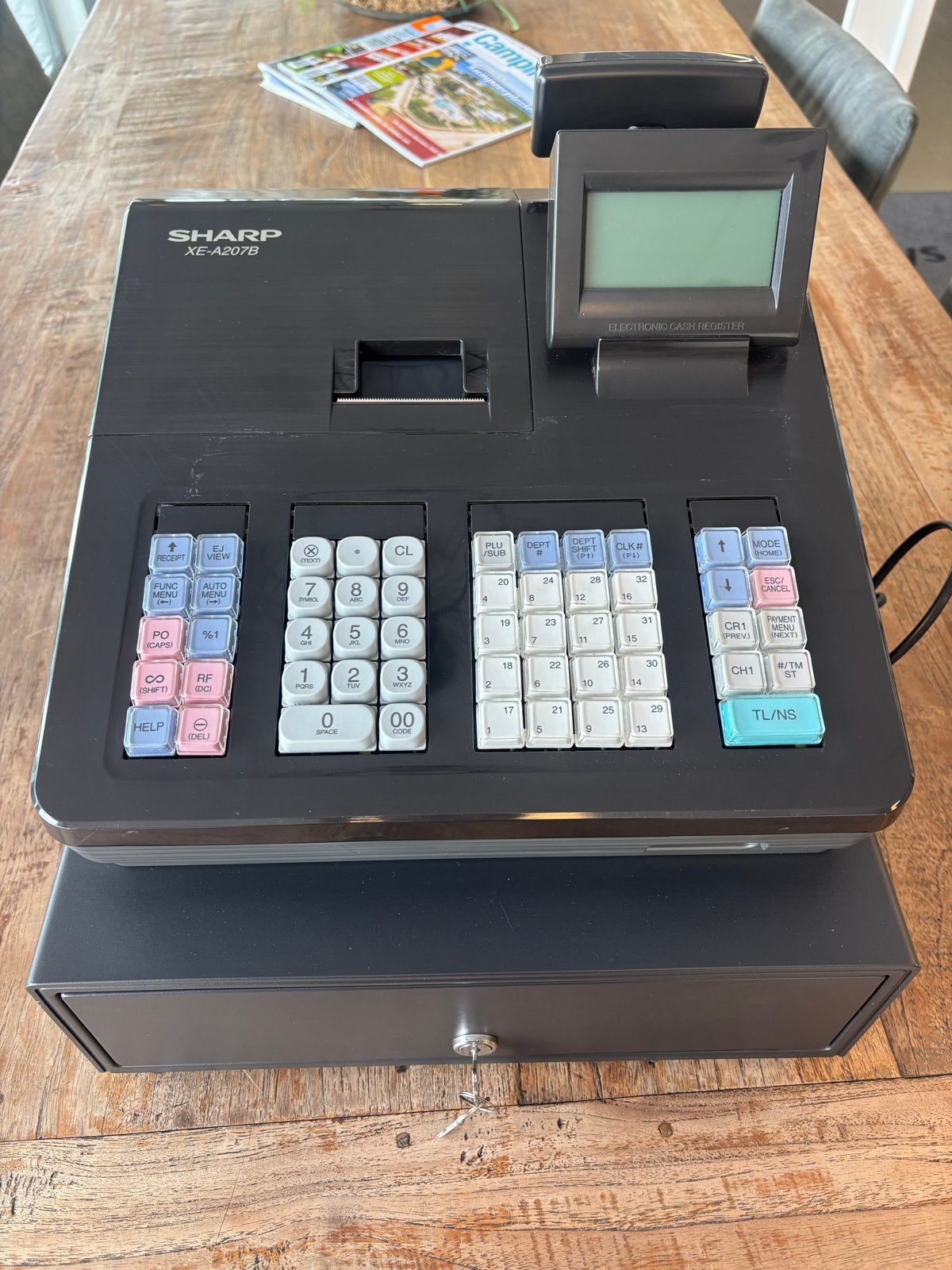 Sharp XE-A207B Elektronische Kassa met Kassalade, Ophalen