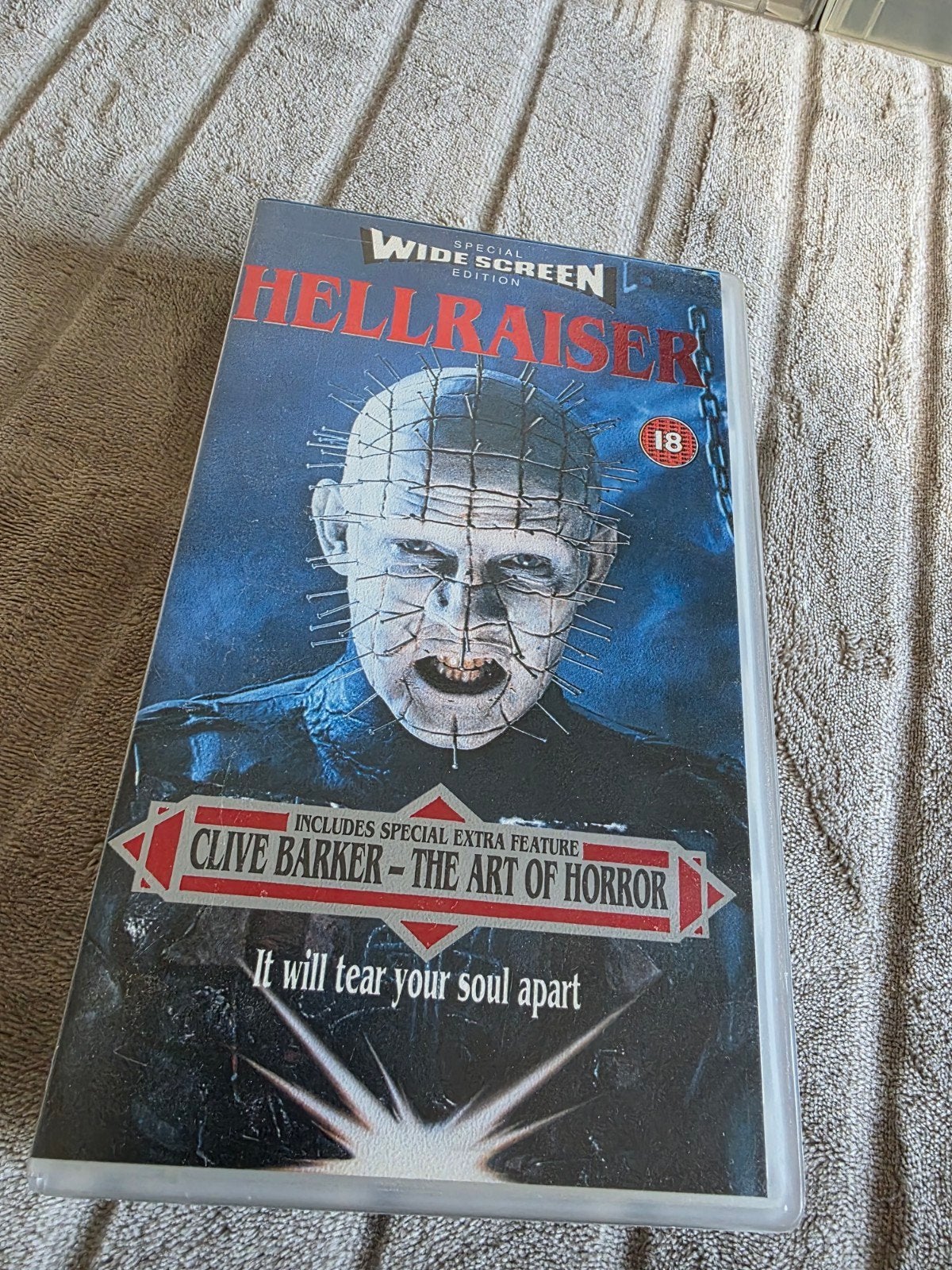 Hellraiser VHS - Widescreen Edition met extra's, Ophalen of Verzenden, Extra's, VHS, Horror