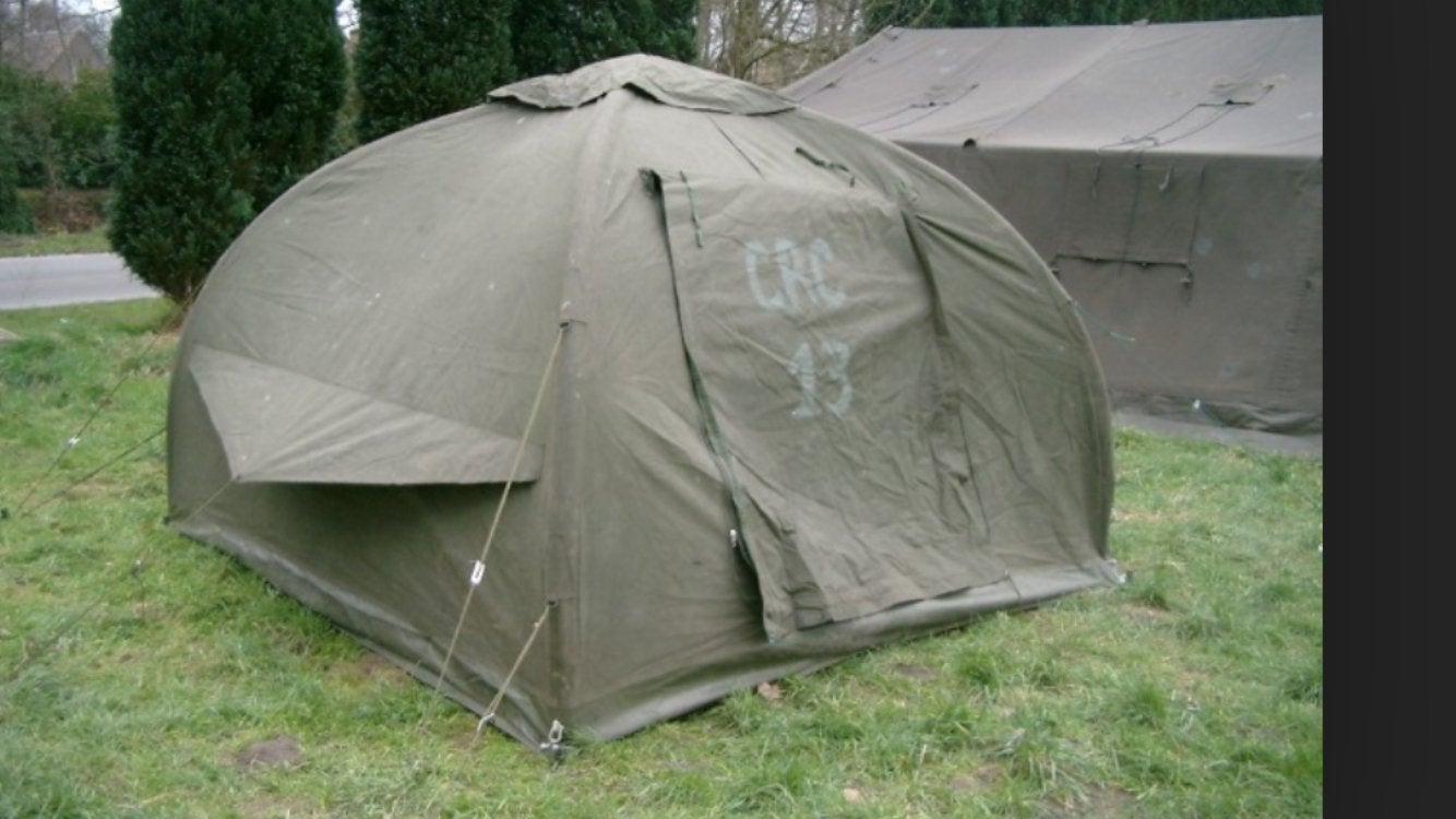 Legertent Bivak Paratent 2,5x2,5m - 1,8m hoog, Ophalen, Zo goed als nieuw, Tot en met 2