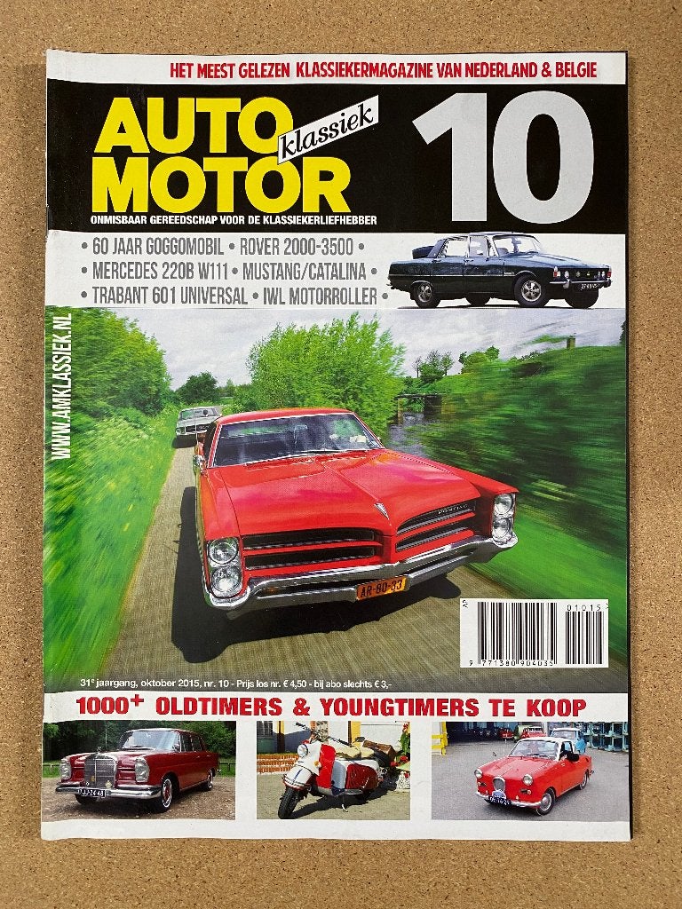 Auto Motor Klassiek 10 2015, Verzenden, Gelezen, Algemeen