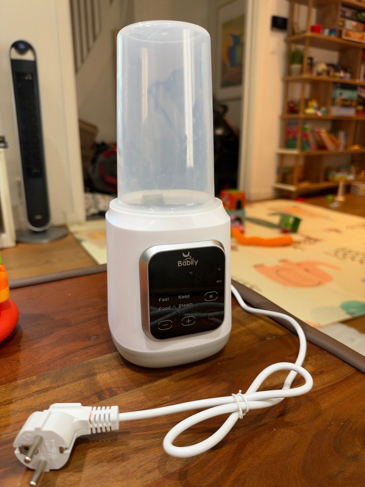Babily Flessen- en Potjesverwarmer met Stoomfunctie, Ophalen of Verzenden, Zo goed als nieuw, Ontdooifunctie, Flessen- of potjesverwarmer