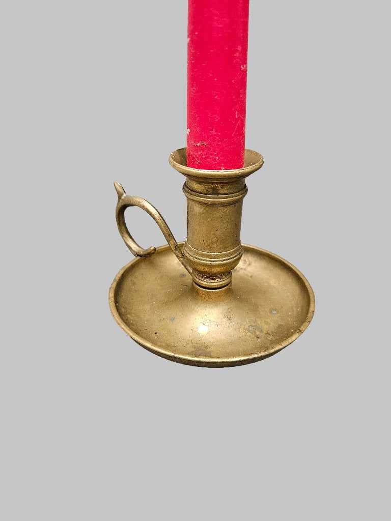 Antiek Blakertje / kandelaartje, Ophalen of Verzenden, Koper of Brons