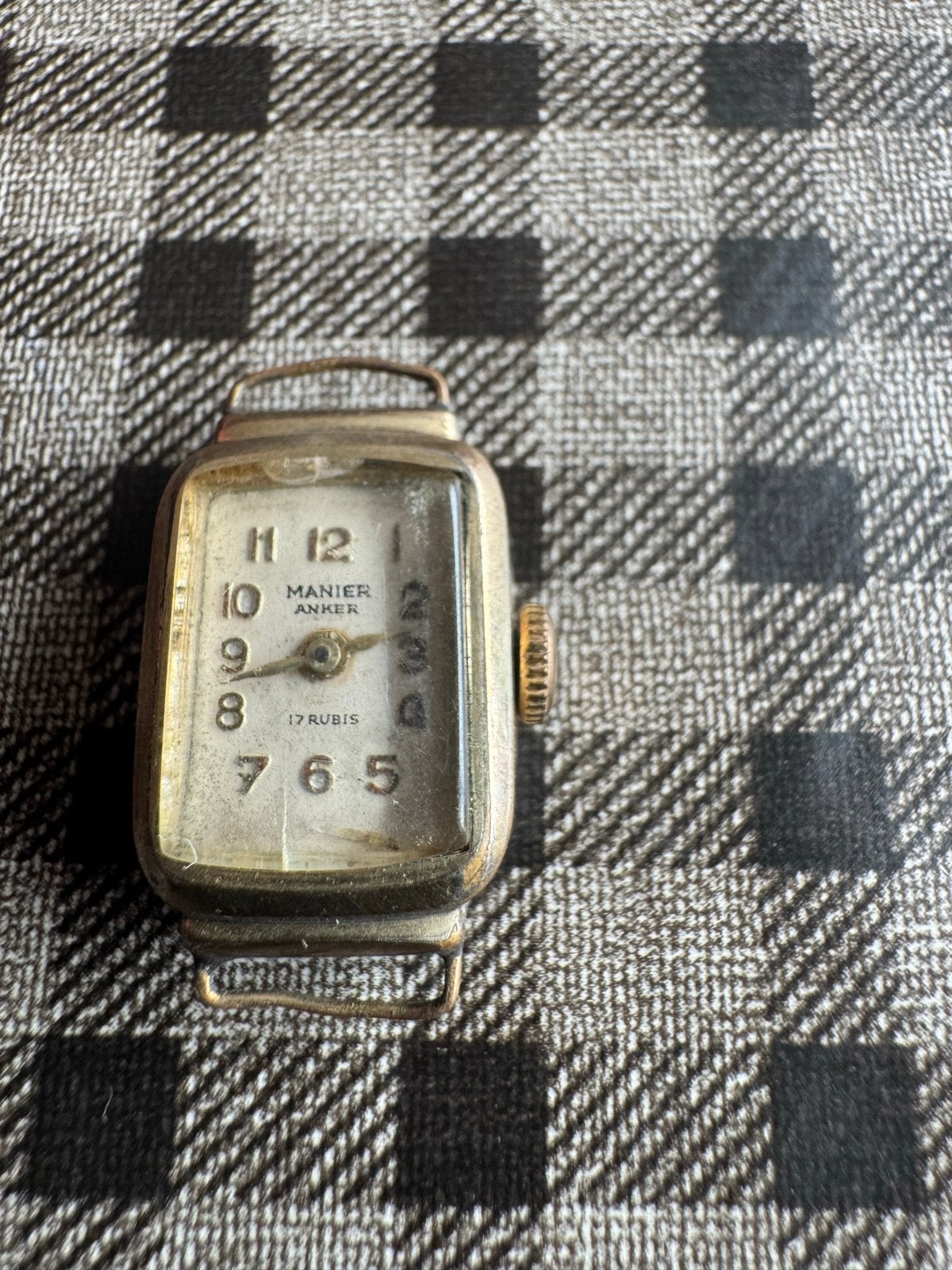 Vintage Dames Polshorloge - Manier Anker 17 Rubis, Overige merken, Overige materialen, Gebruikt, Polshorloge