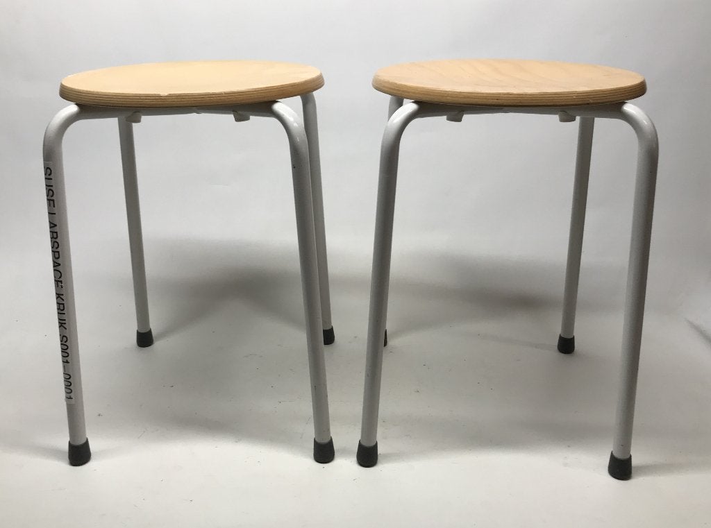 Diverse krukjes, zithoogte circa 46 - 51  cm, Ophalen, Gebruikt, IJzer