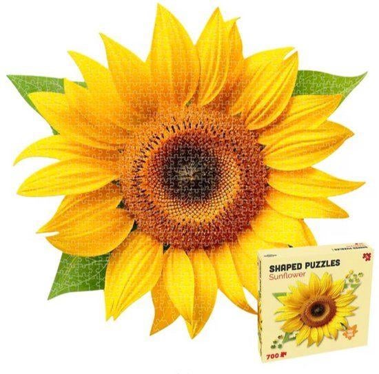Shaped Puzzles Sunflower - Bloemvormige Puzzel Van 700 stuk, Ophalen of Verzenden, 500 t/m 1500 stukjes, Zo goed als nieuw
