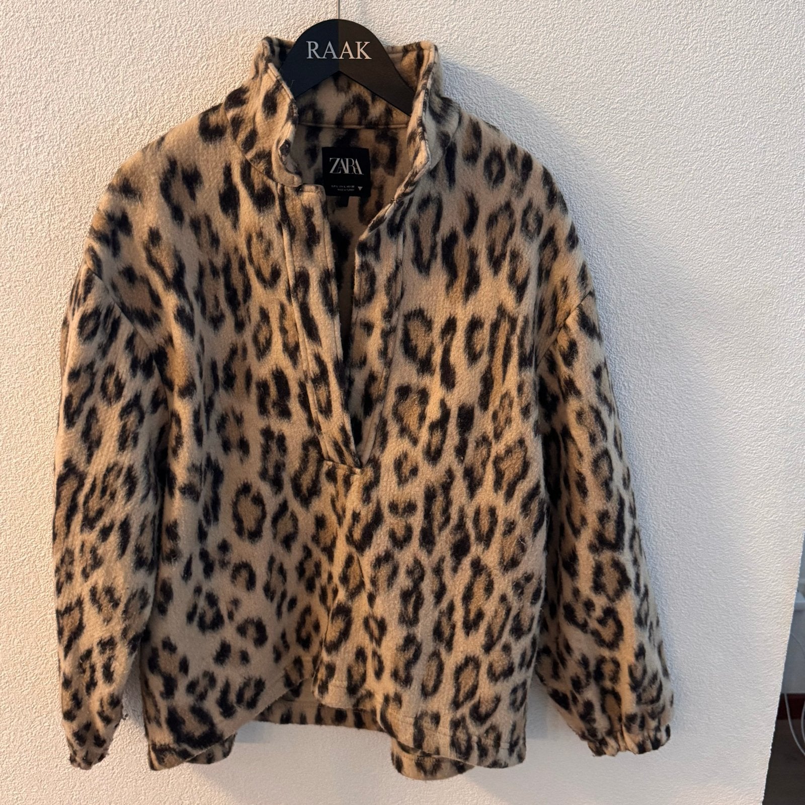 Zara Panter Fleece Trui - Maat L, Ophalen of Verzenden, Gedragen, Maat 42/44 (L), Meerkleurig