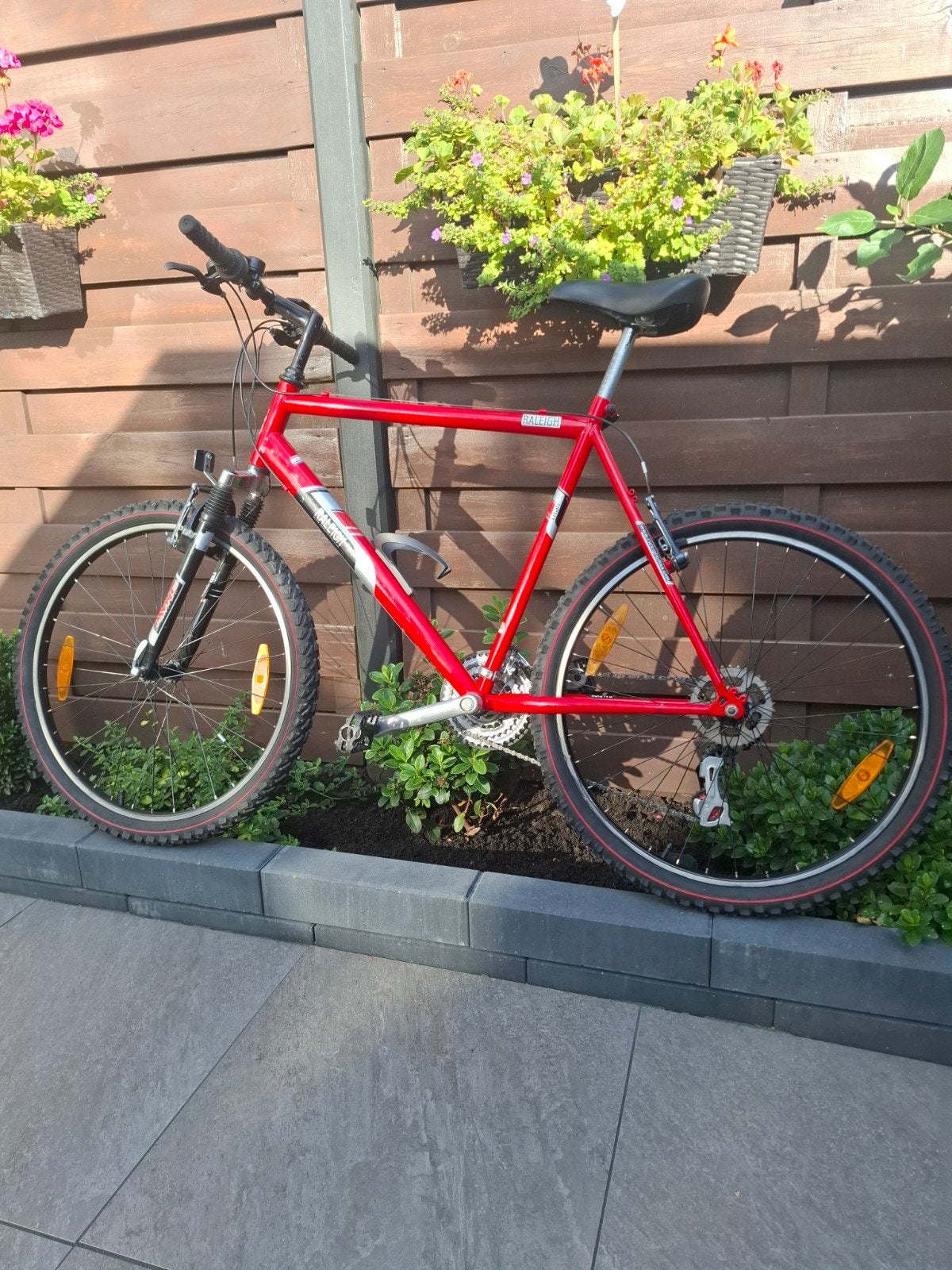 Raleigh Mountainbike Rood, Fietsen en Brommers, Gebruikt, Hardtail, 53 tot 57 cm, Ophalen