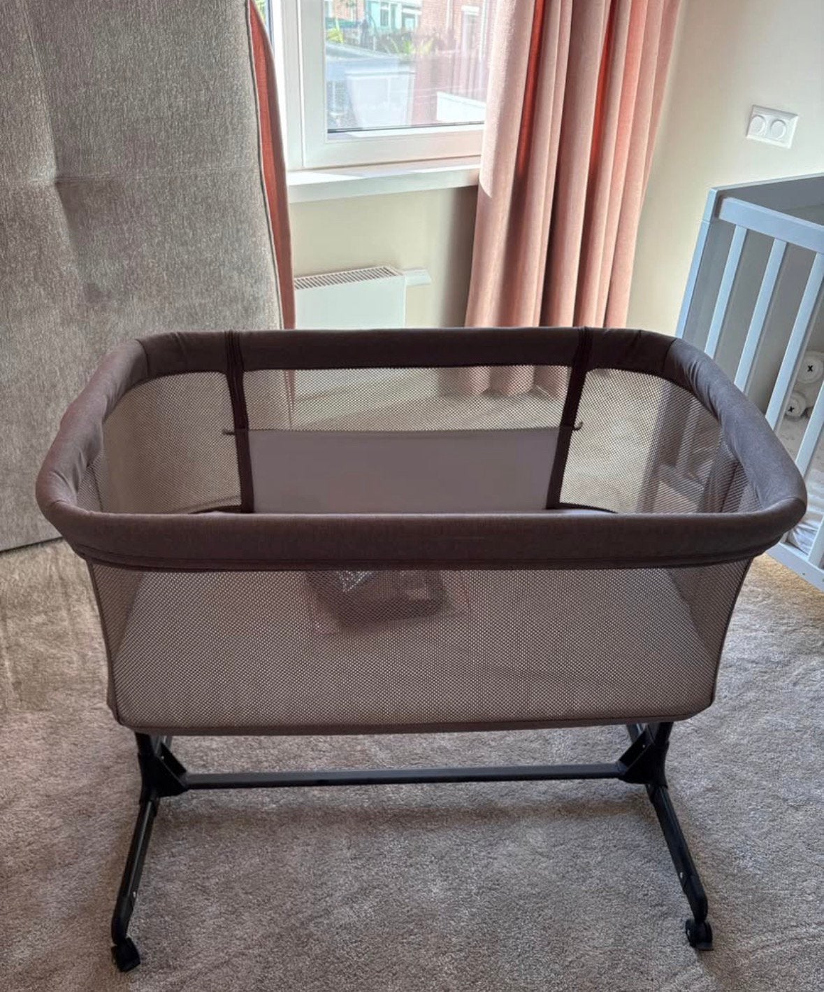 Co-sleeper Novi Kyra Air+ Hazel Melange, Kinderen en Baby's, Ophalen, Zo goed als nieuw