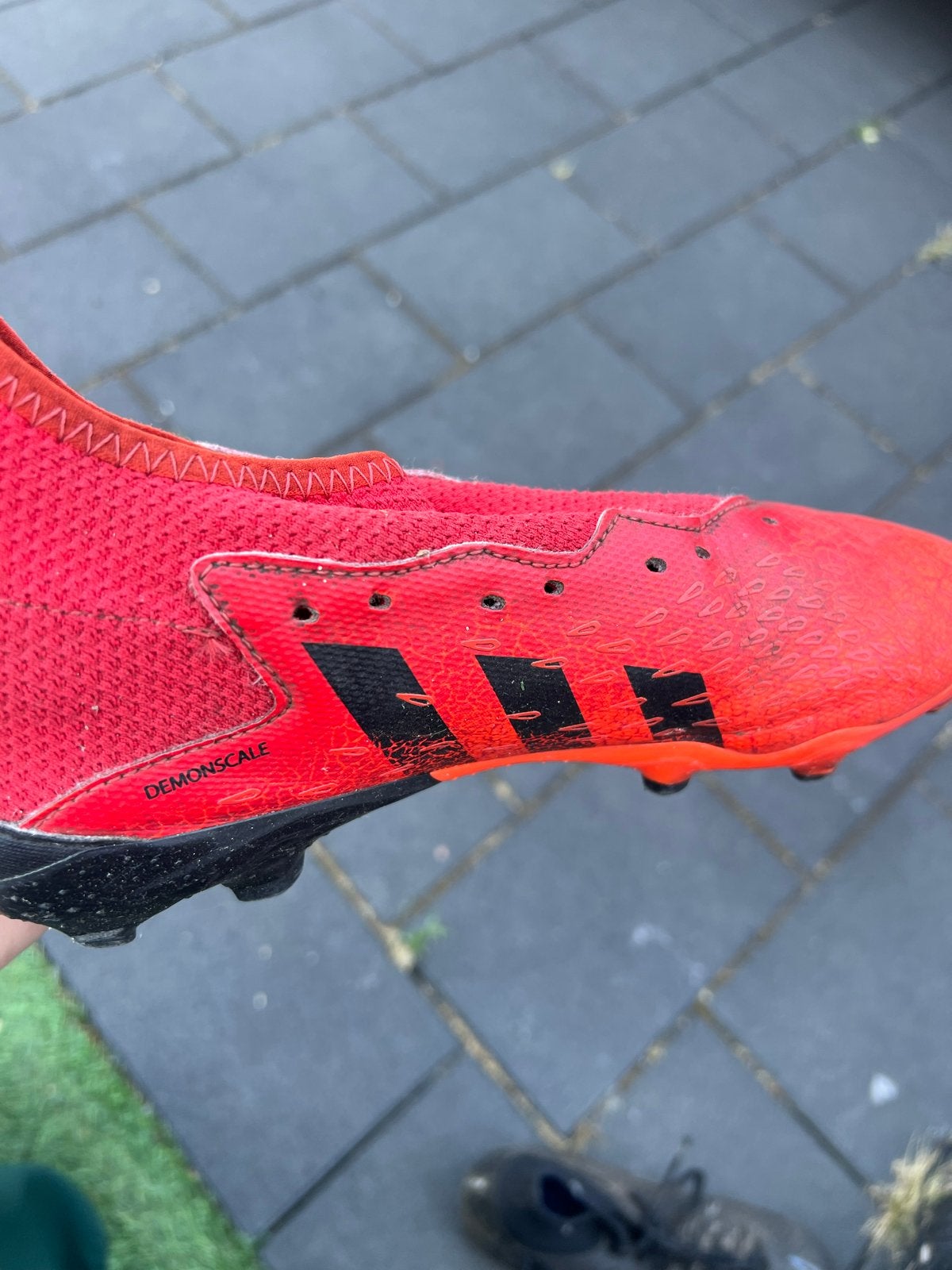 Adidas Predator voetbalschoenen rood maat 37 1/3, Ophalen, Gebruikt, Schoenen