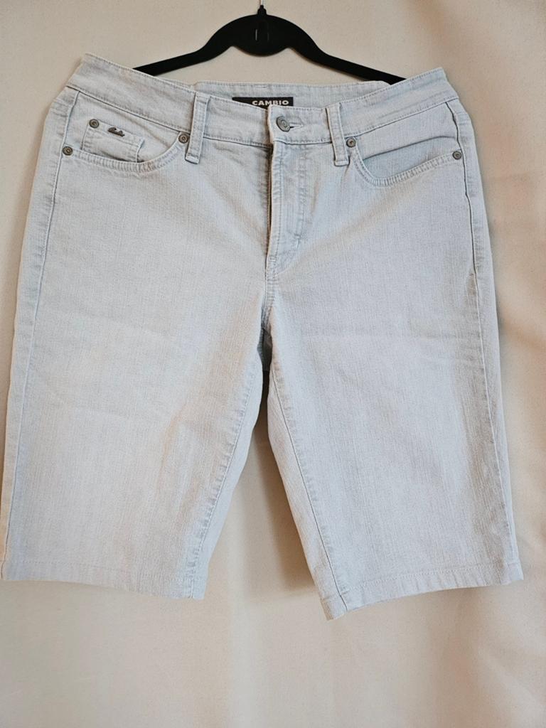 Cambio Jeans Maat 38 Bermuda Shorts - Lichtgrijs, Cambio, Overige jeansmaten, Ophalen of Verzenden, Zo goed als nieuw