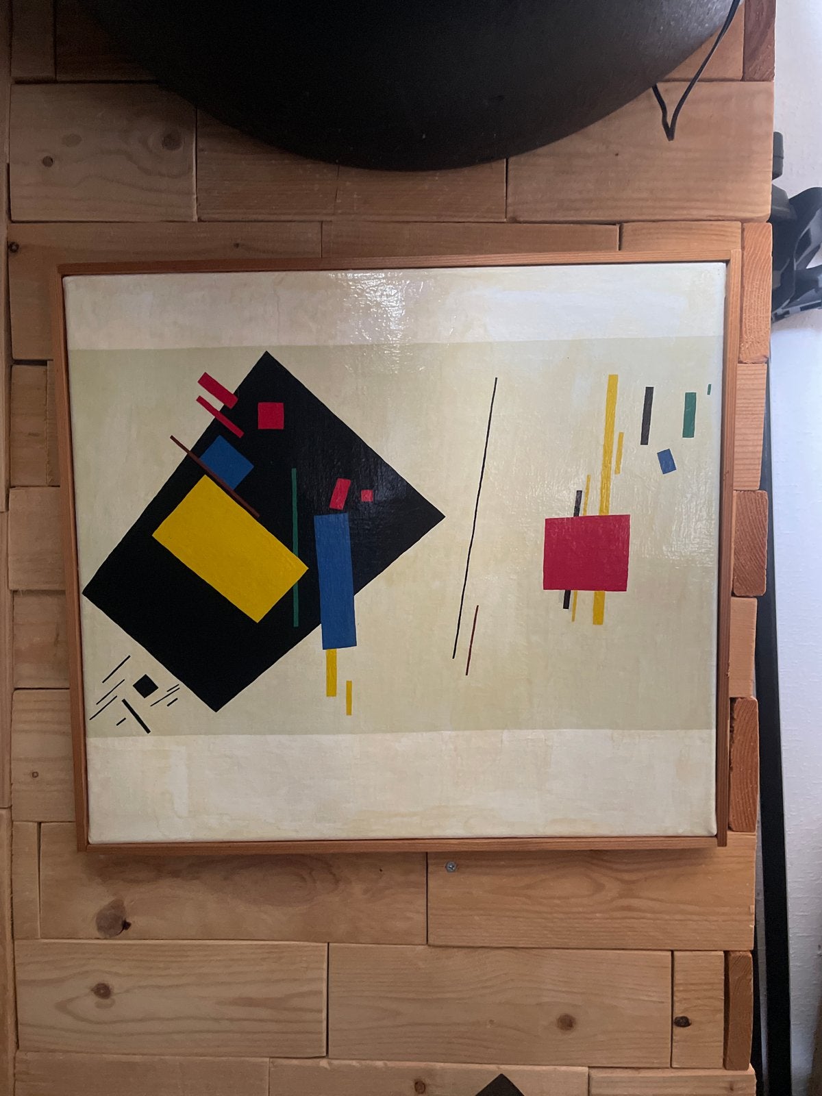 Abstract Kunstwerk - Geometrische Vormen en Kleuren, Ophalen of Verzenden