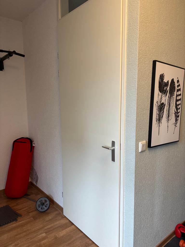 Opdekdeur linksdraaiend 93x231 cm, Doe-het-zelf en Verbouw, Deuren en Horren, Ophalen, Gebruikt, 80 tot 100 cm, 215 cm of meer