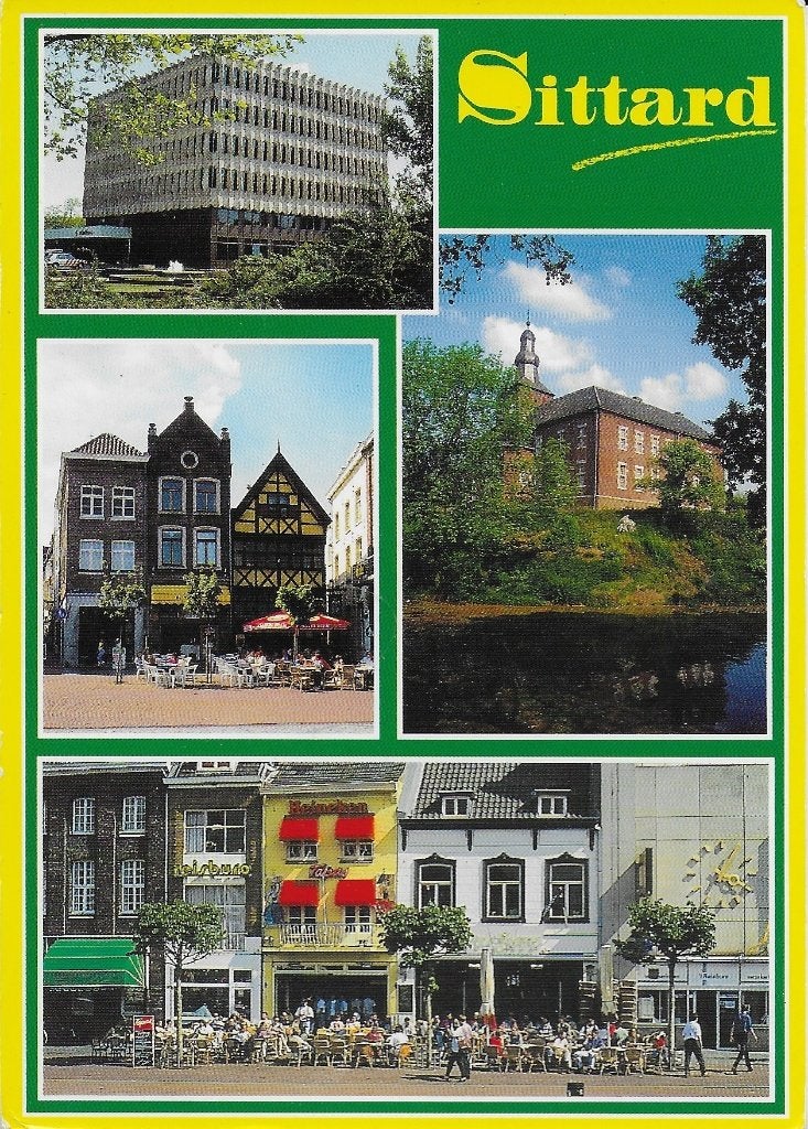 Sittard gelopen ansichtkaart ( a135, Ophalen of Verzenden, 1980 tot heden, Gelopen, Limburg