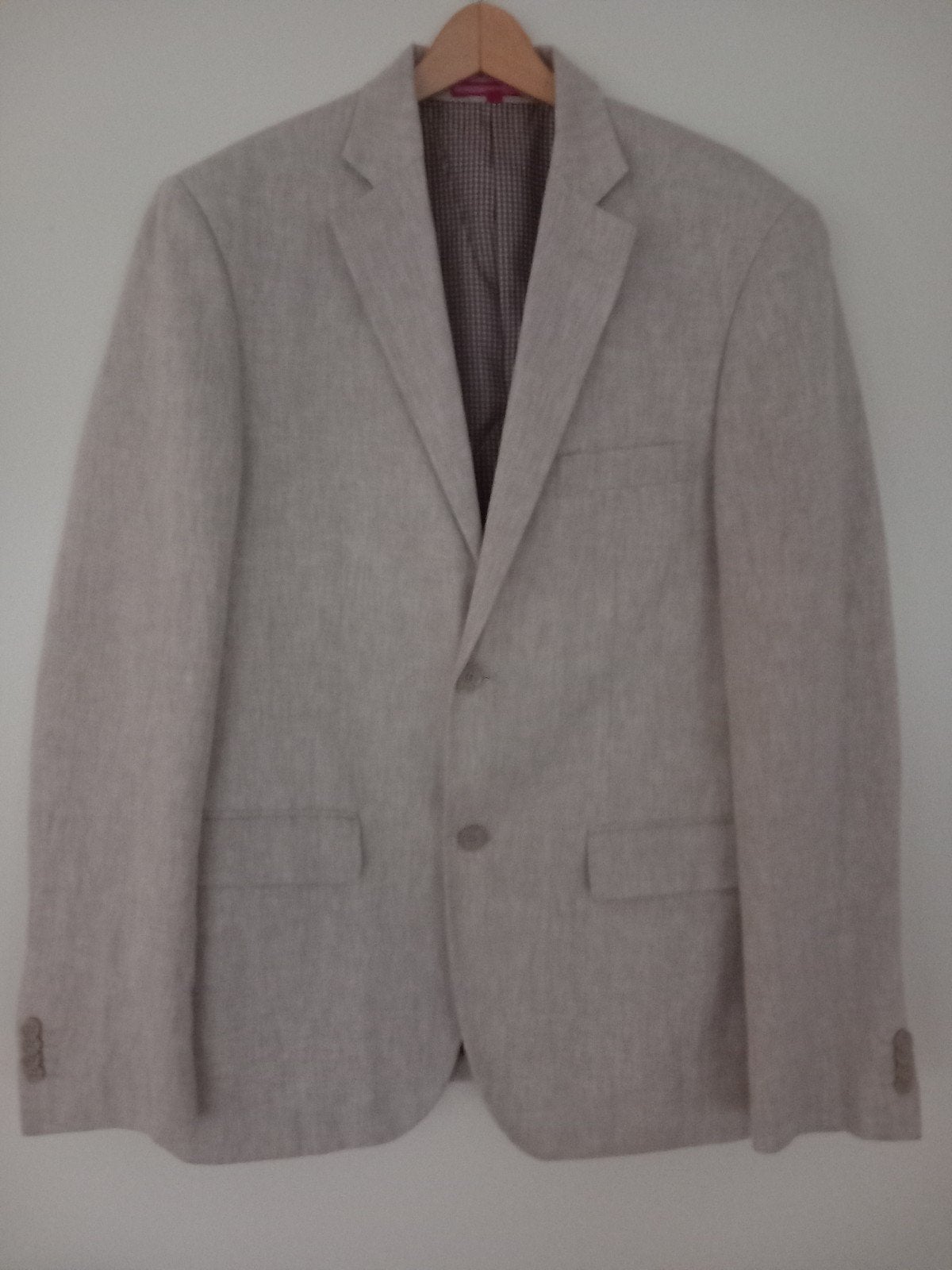 Liv linnen/katoen colbert maat 50, Kleding | Heren, Ophalen of Verzenden, Zo goed als nieuw, Maat 48/50 (M), Blauw